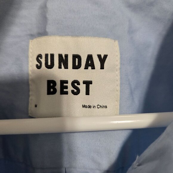 Aritizia Sunday Best Future Shirt in Blue - Size Medium - Picture 3 of 8